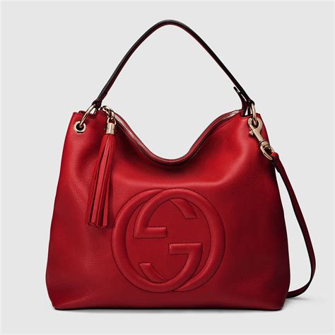 inzi gucci bag|Gucci leather shoulder bag.